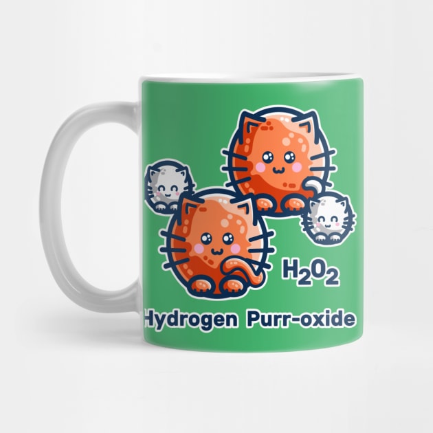 Hydrogen Purr-oxide Cat Chemistry Pun by freeves